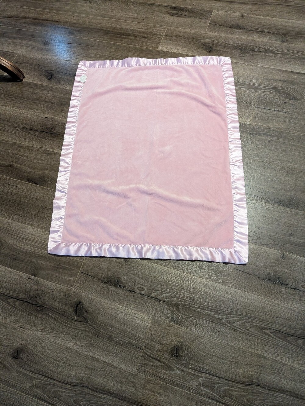 Source Unknown Pink Baby Satin-Trim Security Blanket. Velour Touch Plush